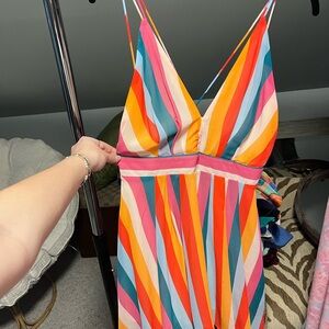 Colorful Striped women’s dress